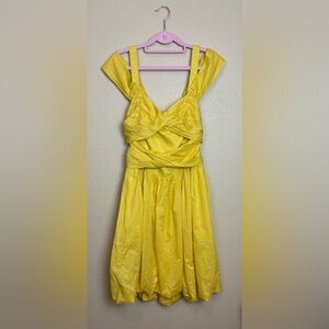 Anthropologie | 🌼 Leifsdottir for Anthropologie Yellow Cotton Dress – Size 8 🌼